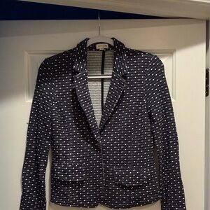 Maison Jules Navy and White Dotted Jacket